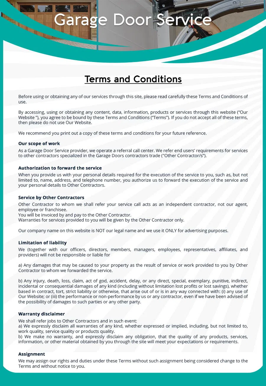 Garage Door Mobile Service Repair Severna Park, MD 410-874-9008